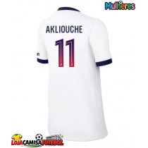 Camisa de Futebol Paris Saint-Germain Maghnes Akliouche #11 Equipamento Secundário Mulheres 2026-27 Manga Curta